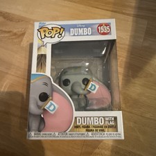 Funko Pop! Figura coleccionable Dumbo con bandera #1535 Disney Dumbo