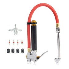 NEIKO 20701A Tire Inflator | 12 Inch | Flexible Air Tire Pressure Gauge | 20 –