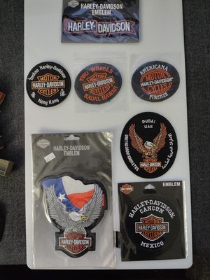 (7) HARLEY DAVIDSON PATCHES/ MIXED LOT / SEE PHOTOS