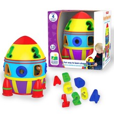Early Learning - Rocket Shape Sorter - Toddler Toys  Gifts for Boys  Girls ...