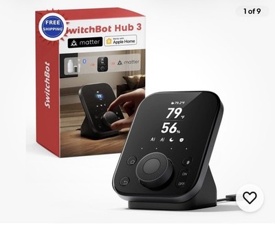 SwitchBot Hub 3 Smart Home Hub with 2 4 IPS Screen Knob Control WiFi