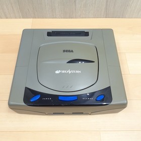 Sega Saturn Console Japan Gray Bundle with 8 Games & 2 Controllers HST-3210