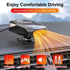 120W Electric Car Heater DC12V Heating Fan Defogger Defroster Demister Portable