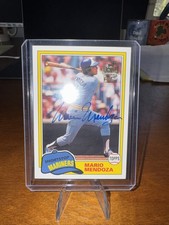 Mario Mendoza Autographed 2003 Topps Fan Favorites Card #FFA-MM Seattle Mariners
