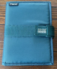 Vintage 1990s Small Mead Five Star Day Student Planner Personal Organizer Teal