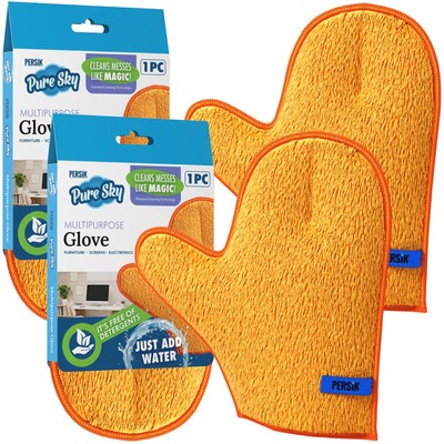 Pure-Sky Microfiber Glove Dusting Mitt - Just Add Water No Detergents Needed ...