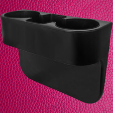Black 2 Cup Holder Drink Beverage Seat Seam Wedge Car Auto Truck Universal Mount Black 2 Cup Holder Drink Beverage Seat Seam Wedge Car Auto Truck Universal Mount