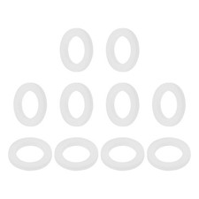 10Pcs PTFE Flat Washers 12x19x2mm Sealing Spacer Flange Gasket White