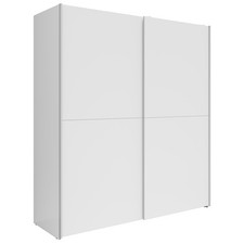 Schwebetürenschrank - weiß -