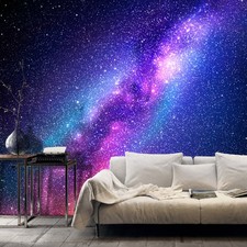 Galaxy Weltraum Sterne Kosmos VLIES FOTOTAPET...