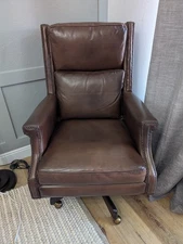 Hooker Beckett Swivel Desk Chair in Natchez Brown