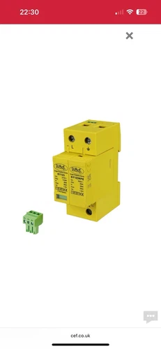 Surge Protection Devices SY12325KA2P Type 1+2+3, 25ka, single phase