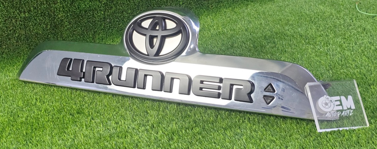 Toyota 4Runner 2018-2023 Tailgate Garnish Panel Chrome With Emblem