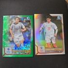 Topps Bowman Chrome U21 Euros Julen Lobete /99 Green & Pablo Torre Refractor