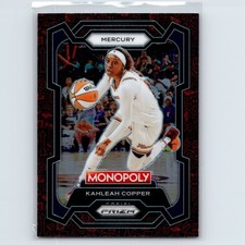 2024 Panini WNBA Monopoly Prizm Kahleah Copper #58 Classic Red Icons Mercury