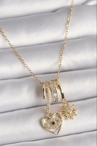 Authentic Heart Of The Evil Eye Enchanted Gold Plated Amulet