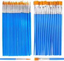 110 PCS Nylon Hair Paint Brushes Set for Acrylic Oil Watercolor Painting