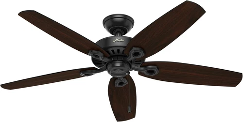 Hunter 52 Inch Outdoor or Indoor Ceiling Fan No Light with Pull Chain - Black Ce - Picture 9 of 11