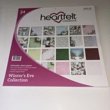 Heartfelt Creations WINTERS EVE Collection 24 pk 12 x 12 Paper Pad New HCDP1-281