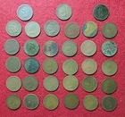 1882 Indian Head One 1c Cent Lot Of 33 Coins