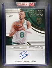 2024-25 Immaculate Basketball Kristaps Porzingis Heralded Signatures Auto /49