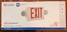Lithonia Lighting Contractor Select LED Quantum Exit/Emergency Combo 186HU9