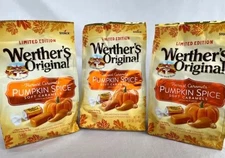 *3 PACK* Werther's Original Pumpkin Spice Soft Caramels Limited Edition 5/31/25