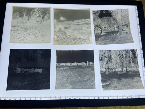 24x Old Negatives WW1 period Military Army Artillery Soldiers France / Belgium