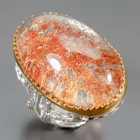 Jewelry 50 ct Natural Ghost Quartz Ring 925 Sterling Silver Size 7 /R471744