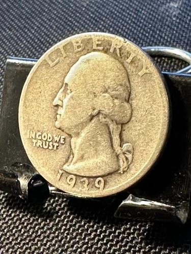 1939 SILVER WASHINGTON QUARTER   E/F TO AU      N133