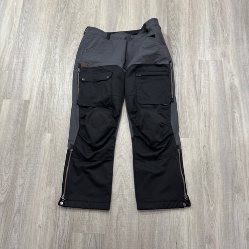 KLIM Switchback Cargo Pants Men's 38 (Fits 38x29) Black Gray Motorcycle Biker