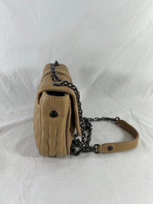 LONGCHAMP Mini Amazone Ivory Quilted Leather Convertible Crossbody