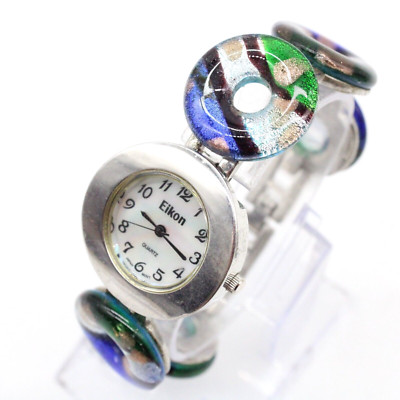 Vintage EIKON Watch Womens Multi-Tone Stainless Steel Classic White Dial Quartz