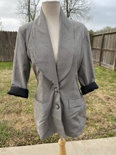 houndstooth blazer Size 8 Vintage Y2K