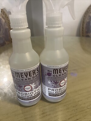 2- MRS. MEYER'S CLEAN DAY's Probiotic Daily Shower Spray Cleaner, Made With Esse