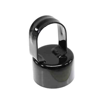 Chain Link 2 1/2'' (2 3/8'' OD) x 1 5/8'' Black Top Rail Eye Top Loop Cap
