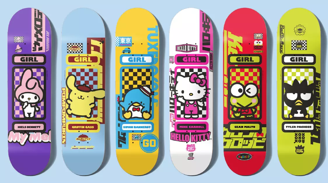 Sanrio girl skateboard deals