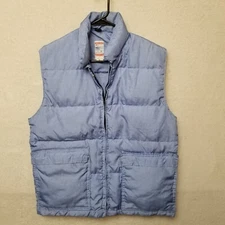 Vintage 70s Frostline Kit Broomfield Colorado Blue Goose Down Puffer Vest Mens M
