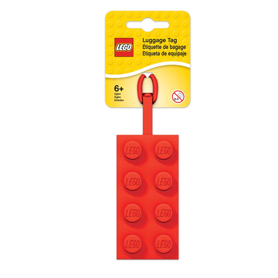 Lego Red Brick Luggage Tag NEW