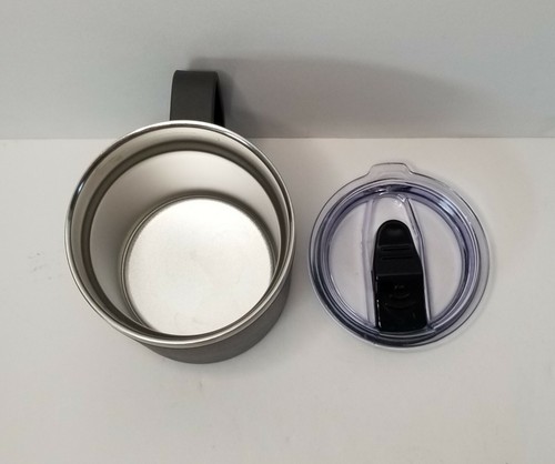 Stainless Steel Insulated Mug w/ Vacuum Lid - Grey - Picture 12 of 12