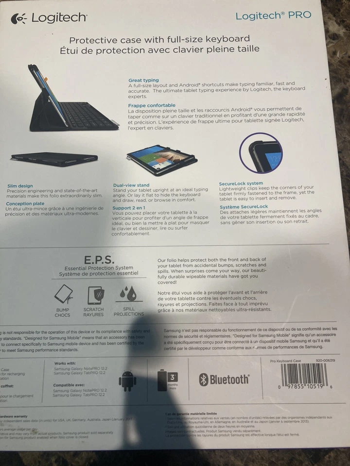 Logitech PRO Keyboard Case for Samsung Galaxy Note Pro Galaxy TabPro 12.2 - Image 2 of 4