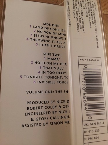 Genesis : The Way We Walk (Live) : Vintage Cassette Tape Album From 1992 - Picture 3 of 5