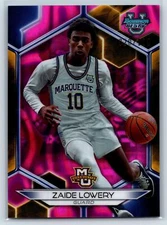 Zaide Lowery 2024 Bowman Best University Pink Lava Refractor SN #/100 Marquette