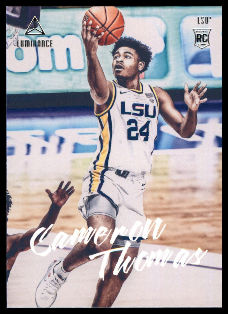 Cameron Thomas 2021 Panini Chronicles Draft Picks #90 LSU Tigers