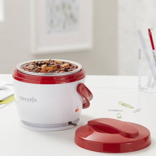 Brand New Red Crock Pot Lunch Crock Portable Food Desktop Warmer New In Box - Picture 14 of 18