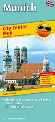 MUNICH CITY CENTRE MAP 1 : 15 000 **BRAND NEW**