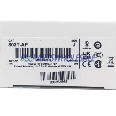 #ad NEW Allen Bradley 802T AP Plug in Oiltight Side Rotary Limit Switch Series J NlB $120.00