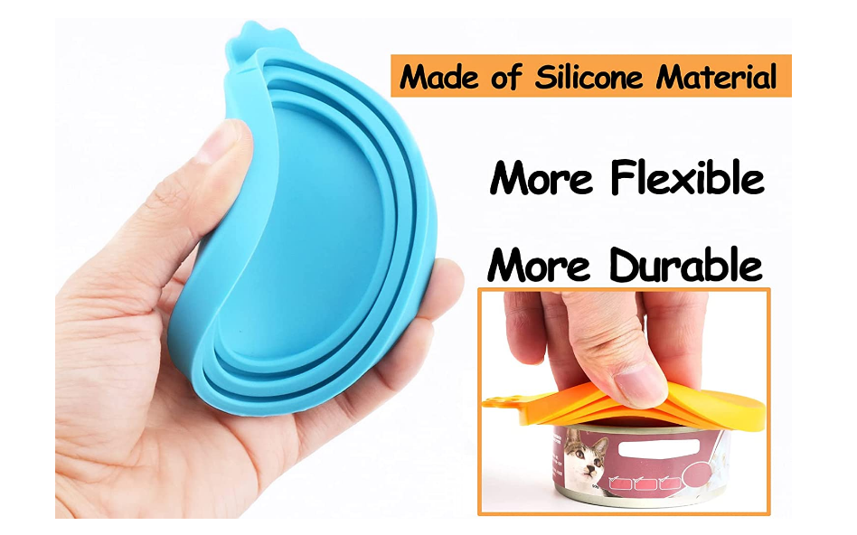 Dog Cat Food Can Lids Caps Wet Food Silicone Flexible Pliable Canned