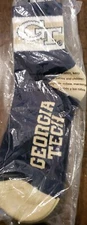 For Bare Feet Georgia Tech Socks(Navy)