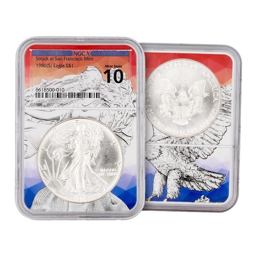 2021 American Silver Eagle (Type 2) MS-70 PCGS (FDI, Black Label